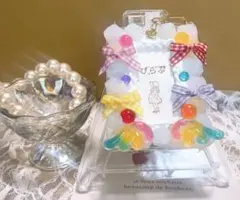 ホイップデコ　硬質ケース　B8 ハンドメイド　カラフルウィング　キーホルダー