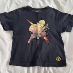 【値下げ】GU 鬼滅の刃 善逸 Tシャツ 半袖 黒 120cm