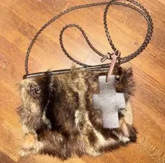 Y2K mcbring フェアリーグランジ ファー ショルダーバッグ