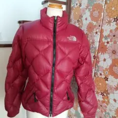 ノースフェイスnorthfaceワインレッドダウンジャケットXS