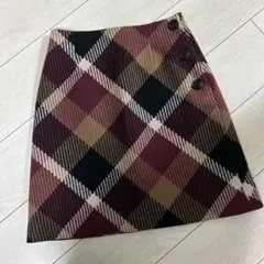 ブルーレーベル、BLUE LABELチェック柄タイトスカート 36