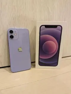 【美品】Apple iPhone 12mini パープル 本体