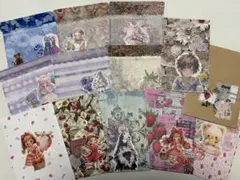 【Sold】★コラージュぽち袋No.13★おすそ分けファイル★ 同梱可 和コラージュぽち袋 5枚セット ハンドメイド おすそ分け