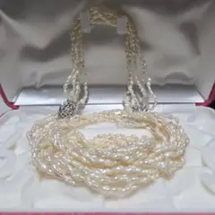 【中古】5連 ケシパール ネックレス