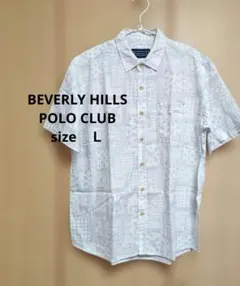 BEVERLY HILLS POLO CLUB バンダナ柄 半袖シャツ Lのサムネイル