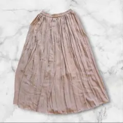INGNI イング シフォンプリーツスカートロングスカート M