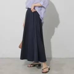 AMERICANHOLIC新品タグ付き リラックスカットフレアスカート ネイビー