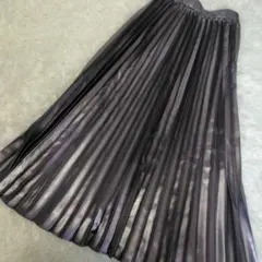 AZUL by moussy メタリック プリーツスカート フリーサイズ