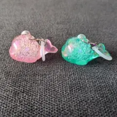 くじら めじるしチャーム 2個セット
