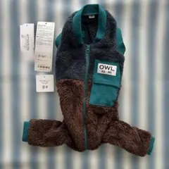 犬用服　肌寒い季節に♪あったかボアロンパース　4号