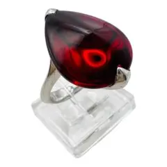 【美品・箱付】バカラ／タンゴ スカラビー クリスタル リング／15号／BC374 美品・箱付】バカラ／タンゴ スカラビー クリスタル リング／15