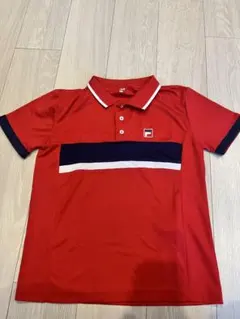 新品未使用 FILA レッド ポロシャツ テニス 赤レディース Tシャツ フィラ