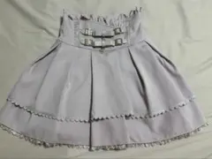 LIZLISA 2連リボンベルトスカパン　ピンク