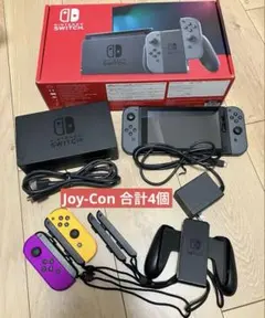 【箱付き】Nintendo Switch 本体 ジョイコン4つ付き