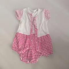 Si-Shu-Non ロンパース 70cm ピンク チェックのサムネイル
