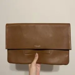 【未使用に近い】MICHAEL KORSマイケルコース　ブラウン クラッチバッグ