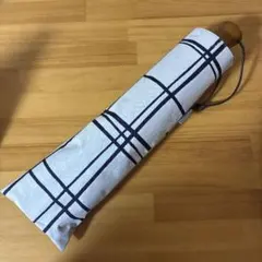サンバリア100 3段折 白黒ストライプ - メルカリ