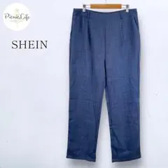美品【シーイン】ストレートパンツ スラックス 薄手 タック オフィスカジュアル