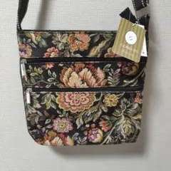 新品【ゴブラン織】ショルダーバッグ　花柄　軽量　多収納