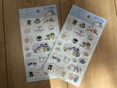 しろたん はぴだんぶい ぷくっとシール　2枚セット