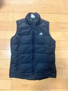 adidas ブラック ダウンベスト Sサイズ 00s テック系