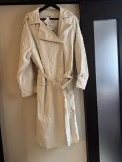 完売品　新品タグ付き　ZARA ザラ　レザー風トレンチコート　コート