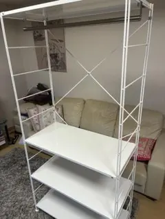 引き取り歓迎】無印 良品スチールユニットシェルフ D25×W58×H120cm