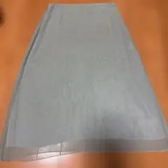 透け感 ひざ丈スカート　グリーンのサムネイル