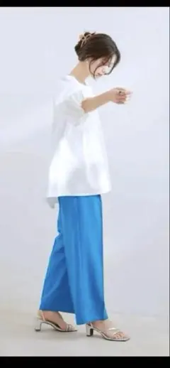 リネン カジュアルパンツ