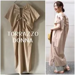 TORRAZZO DONNA Ｖネック ロングワンピース バックリボンのサムネイル
