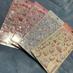 ハローキティ＆シナモロール　ボンボンドロップシール　正規品　★匿名配送、即購入可