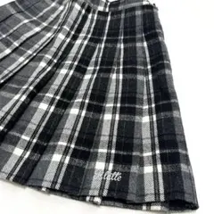 グレー系チェック プリーツスカート　160