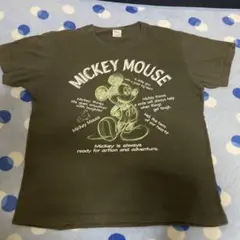 ミッキーマウス Tシャツ ダークグレー