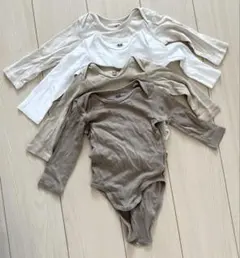H&M 長袖ボディースーツ80サイズ 4枚セット