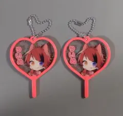 すとぷり　りいぬ　莉犬　ハート型キーホルダー　２個セット