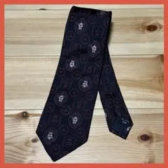 【Vivienne Westwood】ネクタイ オーブ総柄 ブラック レッド