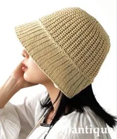 antiqua 大人気！即完売！シンプルナチュラルクローシュ紫外線日焼け防止のサムネイル