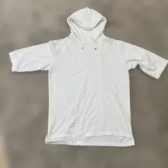 THE SHOP TK パーカー　半袖　 5分丈　白　Lのサムネイル