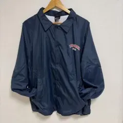 【90s USA製】ATHLETIC WORKS コーチジャケット 2X 紺