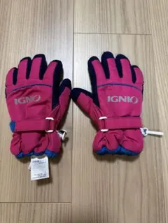 IGNIO キッズ手袋 ピンク/ネイビーのサムネイル