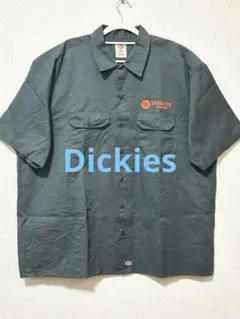 Dickies 企業ロゴワークシャツ グレー 2XLサイズのサムネイル