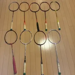ジャンク品 訳ありバドミントン ラケット ジーフォースⅡ 5本セット