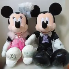 ミッキー・ミニー ビッグバンドビートぬいぐるみ 15周年記念