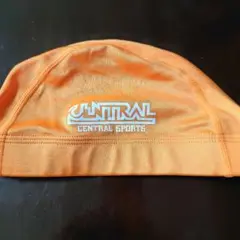 CENTRAL SPORTS 水泳帽 Lサイズ オレンジ