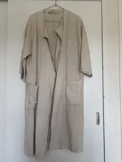 無印良品MUJIフレンチリネンコートONE SIZE