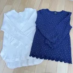 プティマイン長袖カットソー2点セット130cm