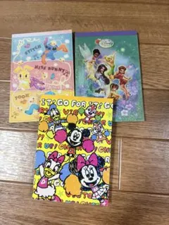 ディズニーメモ帳3セット