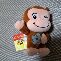おさるのジョージ　ぽってりぬいぐるみ　ドーナツ