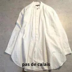 pas de calais コットンリネン ギャザーブラウス シャツ チュニックのサムネイル