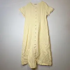 90sヴィンテージ SUNBELT 前開き バックレースアップ ロングワンピース